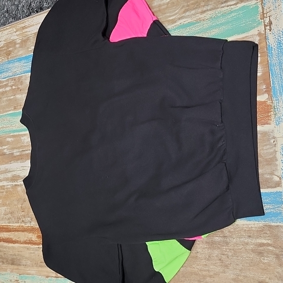 Vintage DiPort USA Neon Puff Paint and Windbreaker Striped Oversized Sweatshirt - Picture 10 of 10